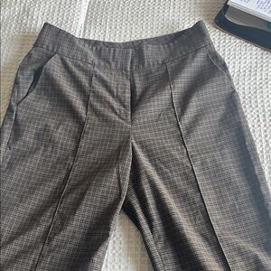 Gianni Bini Checkered Pants in Black and Brown